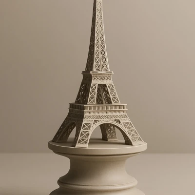 Quân Xe Tháp Eiffel - Mô Hình Cờ Vua