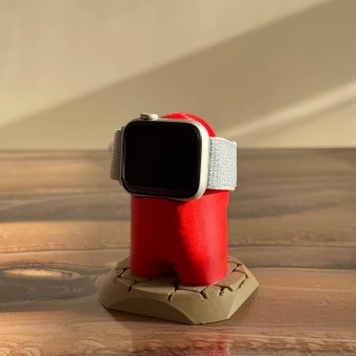 Đế Sạc Apple Watch Hình Among Us [Đường kính 28mm]