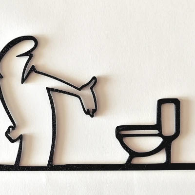 Móc Treo Cửa "WC" Vui Nhộn – La Linea Balum 124