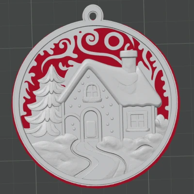 Móc Trang Trí Nhà Giáng Sinh Ấm Cúng – Trang Trí Lễ Hội 3D Chi Tiết