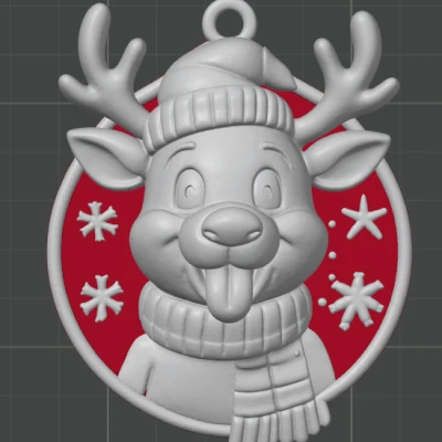 Mô Hình Trang Trí Tuần Lộc Noel STL