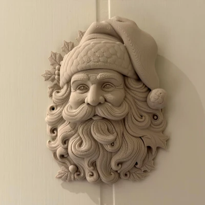 Tranh Treo Tường Ông Già Noel Độc Đáo - Trang Trí Giáng Sinh