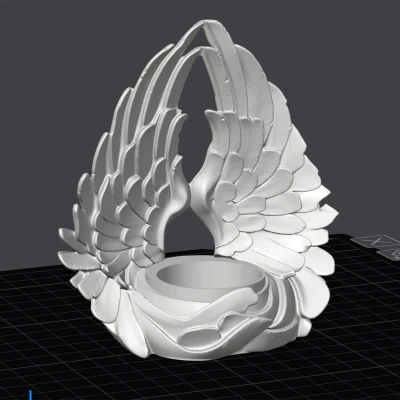 Chân Nến Hình Cánh Thiên Thần Độc Đáo