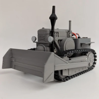 Mô hình DIY Máy ủi Lanz Raupe RC (Tỷ lệ 1:20)