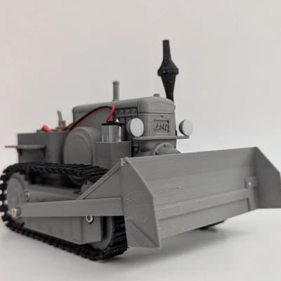 Mô hình DIY Máy ủi Lanz Raupe RC (Tỷ lệ 1:20)