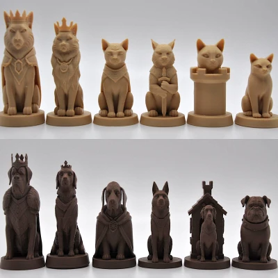 Bộ Cờ Vua Chó vs Mèo