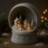 Mô hình 3D Quả Cầu Tuyết Làng Mùa Đông - Thumbnail 1