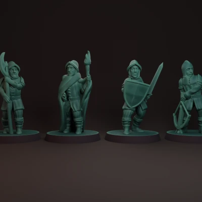 Vệ Binh Thành Phố In FDM Không Cần Hỗ Trợ