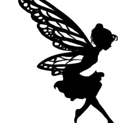 Hình Silhouette Hũ Đèn/Đèn Lồng - Nàng Tiên Cá Ariel và Tiên Nữ