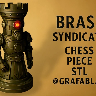 Tượng Xe "Brass Syndicate" - quân cờ vua