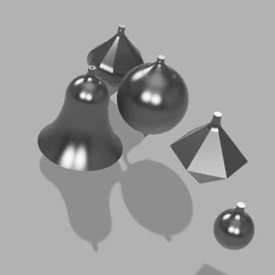 Chuông Giáng Sinh In Chế Độ Lọ Hoa