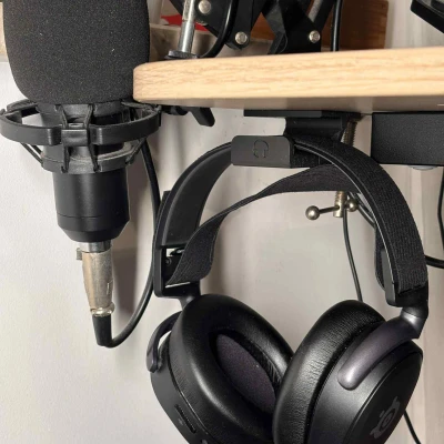 Giá đỡ tai nghe/headset gắn cạnh bàn làm việc