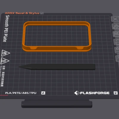 Viền (Bezel) và Bút cảm ứng cho AD5X