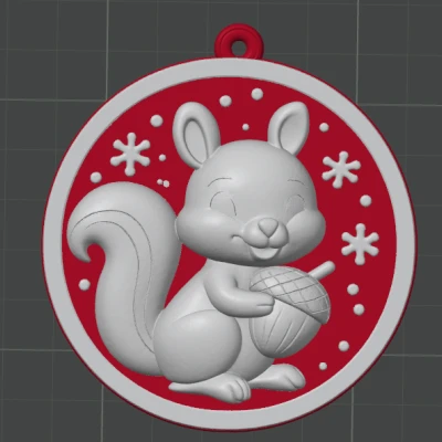 Tượng Sóc Tò Mò Rừng Xanh