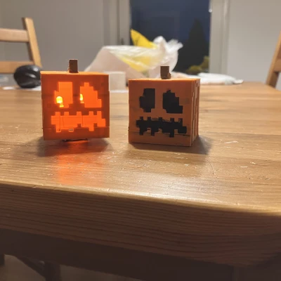 Mô hình trang trí Jack O' Lantern Minecraft