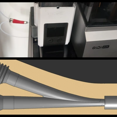 Bộ chia Y Bowden cho Qidi Box (AMS) , PC4-M6