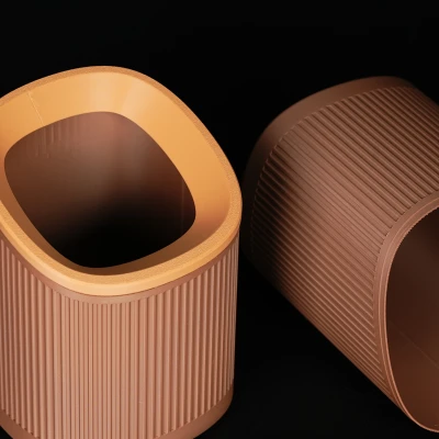 Thùng Rác Để Bàn SUTTO - Thiết Kế Gân