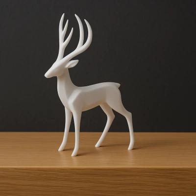 Tượng Hươu Tối Giản Phong Cách Bắc Âu Hiện Đại