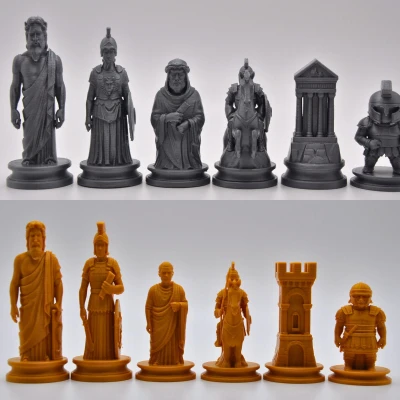 Bộ Cờ Vua Hy Lạp Cổ đại vs La Mã Cổ đại