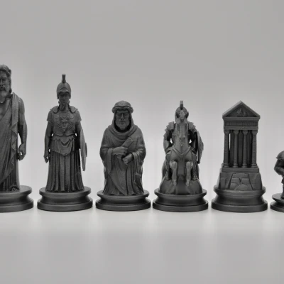 Bộ Cờ Vua Hy Lạp Cổ đại vs La Mã Cổ đại