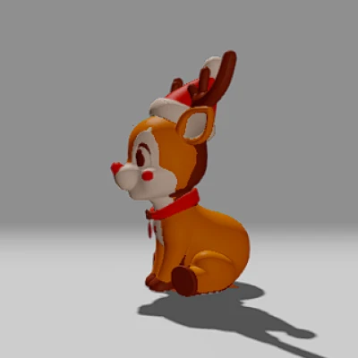 Tuần Lộc Giáng Sinh Mini Ngồi