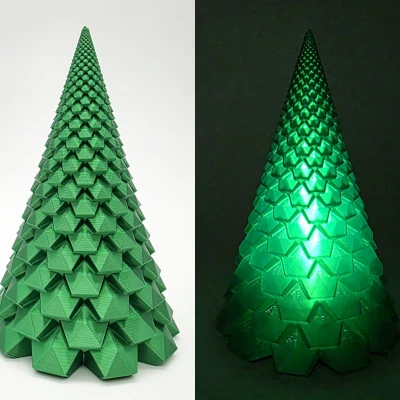 Cây Pha Lê - Chân Nến LED Chế Độ Lọ