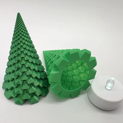 Cây Pha Lê - Chân Nến LED Chế Độ Lọ