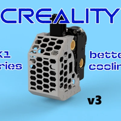 Vỏ Đầu In Hiệu Suất Cao V3 Cho Dòng Creality K1 (Tổ Ong)