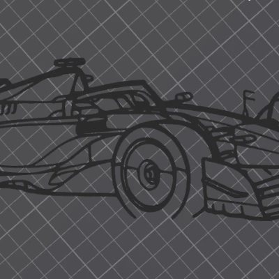 Nghệ thuật Treo Tường Góc F1 Ferrari SF-24