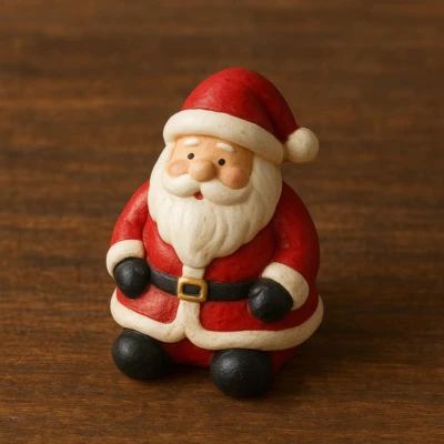 Tượng Ông Già Noel và Tuần Lộc Rudolph/Christmas statuette of Santa Claus and Rudolph the reindeer