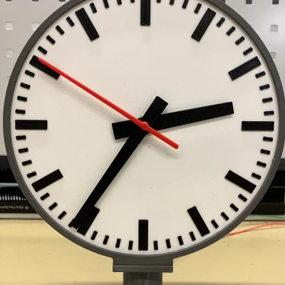 Đồng hồ Ga Tàu Thụy Sĩ 3D