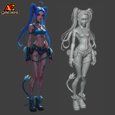 Mô Hình Jinx Liên Minh Huyền Thoại Fan Art