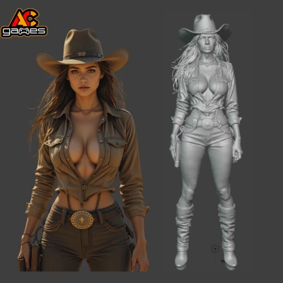 Mô Hình Jeans Cao Bồi