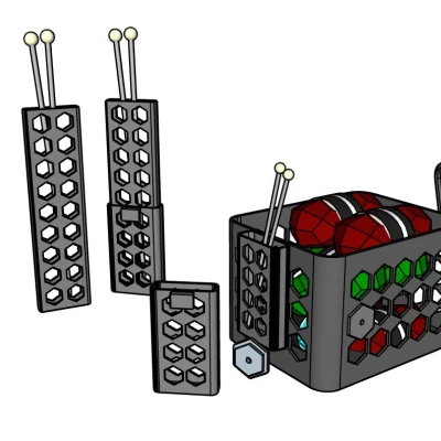 Hộp đựng len kiêm chỗ cắm kim đan