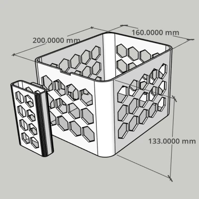 Hộp đựng len kiêm chỗ cắm kim đan