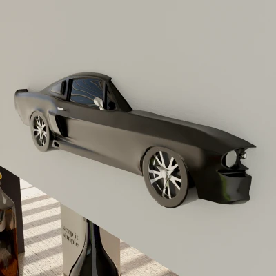 Mô Hình Mustang Shelby GT500 Treo Tường Dạng Phẳng