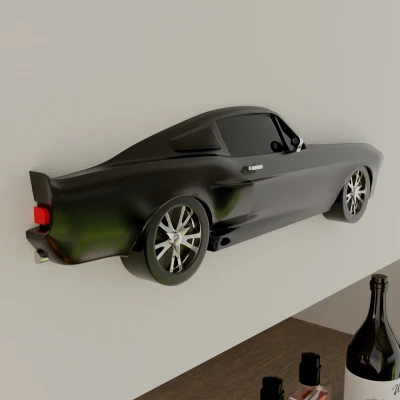 Mô Hình Mustang Shelby GT500 Treo Tường Dạng Phẳng