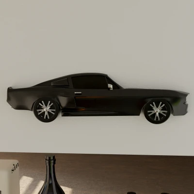 Mô Hình Mustang Shelby GT500 Treo Tường Dạng Phẳng
