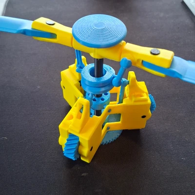 Rotor chính trực thăng có đĩa bước cánh