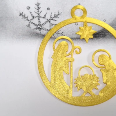 Móc treo Giáng Sinh _ Chúa Giêsu và Đức Mẹ