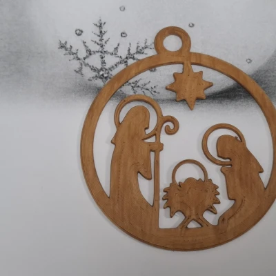 Móc treo Giáng Sinh _ Chúa Giêsu và Đức Mẹ