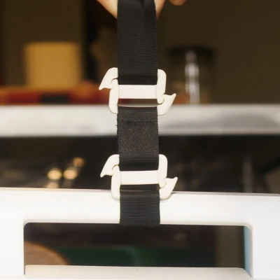 Kẹp dây đai hai mặt bằng flexure / slik clip