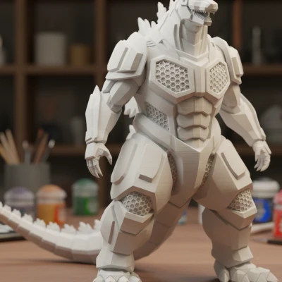Hex Mecha Godzilla - Tượng Quái Vật Tương Lai