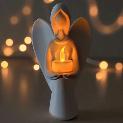 Thiên thần Giáng Sinh mang ánh sáng - Chân nến Tealight