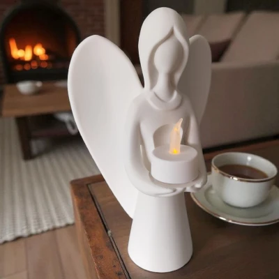 Thiên thần Giáng Sinh mang ánh sáng - Chân nến Tealight
