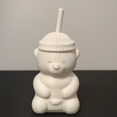 Mô hình Gấu Starbucks kèm Ống hút