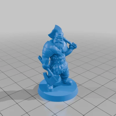 Chiến Binh Man Tộc FDM In Không Cần Support