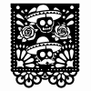 Mẫu Papel Picado cho Lễ Dia De Los Muertos (Ngày của Người Chết) - Thumbnail 8
