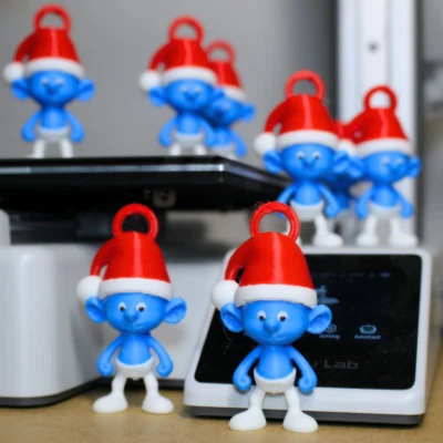 Smurfs Đội Mũ Giáng Sinh