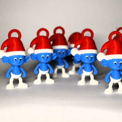 Smurfs Đội Mũ Giáng Sinh